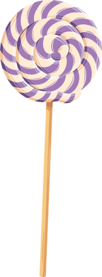 (s113-1) Rainbow Lollipop Sucker
