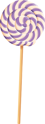 (s113-1) Rainbow Lollipop Sucker