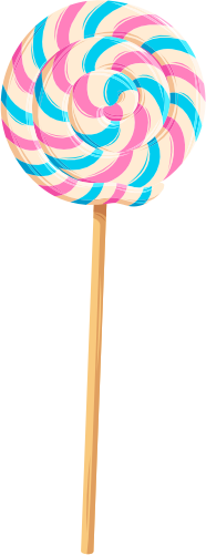 (s113-1) Rainbow Lollipop Sucker