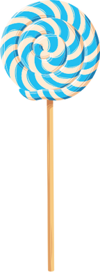 (s113-1) Rainbow Lollipop Sucker
