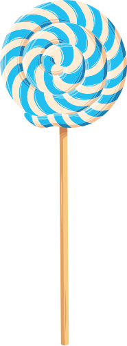 (s113-1) Rainbow Lollipop Sucker