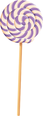 (s113-1) Rainbow Lollipop Sucker