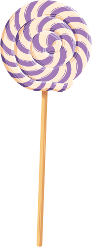 (s113-1) Rainbow Lollipop Sucker