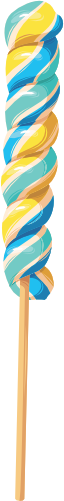 (s113-1) Rainbow Lollipop Sucker