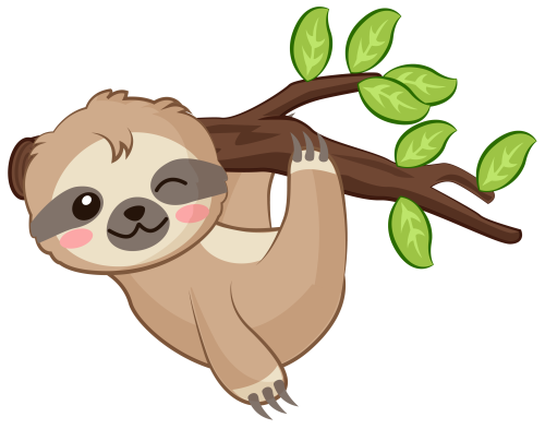 (s114-3-1M) Hanging Baby Sloth