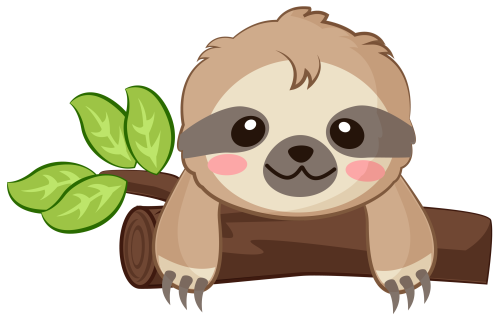 (s114-3-1N) Hanging Baby Sloth