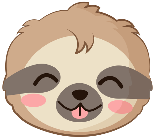 (s114-3-1P) Baby Sloth Face