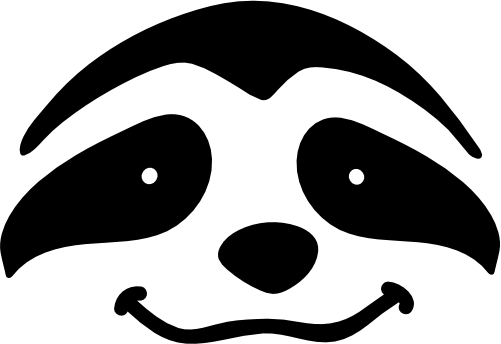 (s114-1-B) Cute Sloth Face