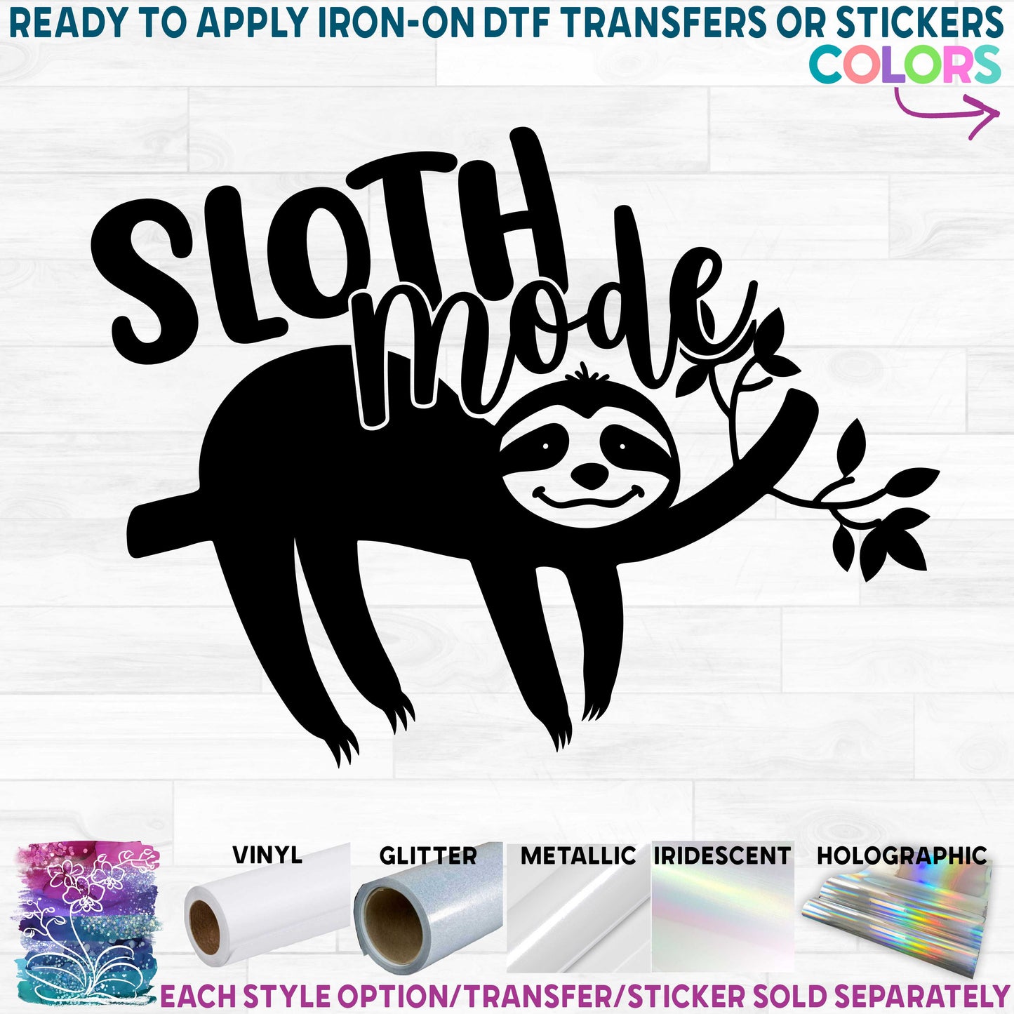 (s114-3-L) Sloth Mode Sloth