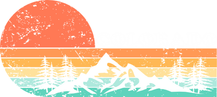 (115-06-C) Distressed Retro Sunset Mountains Colorado or Custom Text