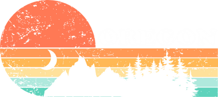 (115-06-F) Distressed Retro Sunset Mountains Oregon or Custom Text