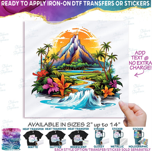 (s115-3-C) Hawaii Hawaiian Tropical Beach Landscape