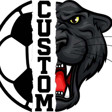 (s145-04-A) Split Soccer Team Name Custom Text