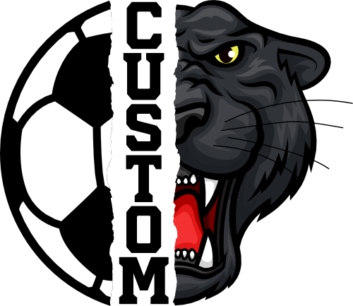 (s145-04-A) Split Soccer Team Name Custom Text