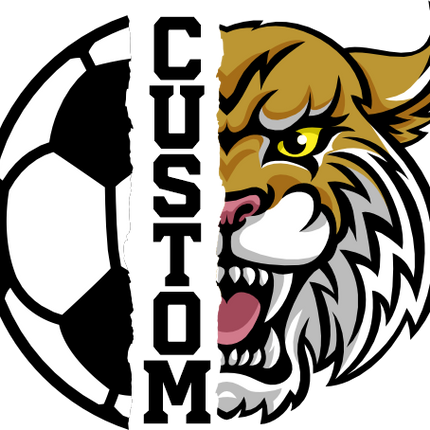 (s145-04-A) Split Soccer Team Name Custom Text