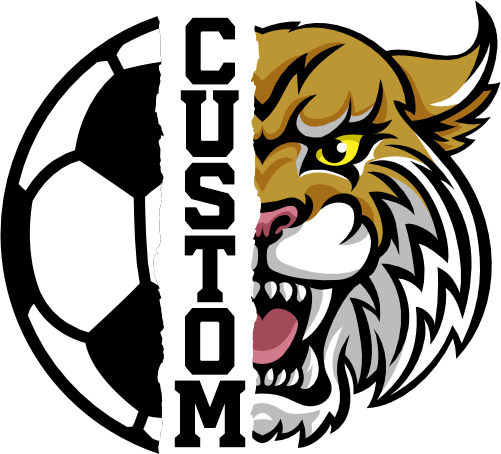 (145-1M-11) Wildcat Split Mascot Soccer Ball