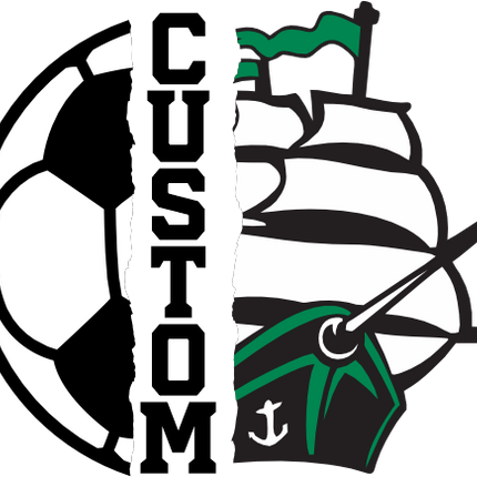 (s145-04-A) Split Soccer Team Name Custom Text