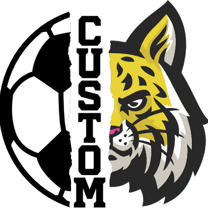 (s145-04-A) Split Soccer Team Name Custom Text