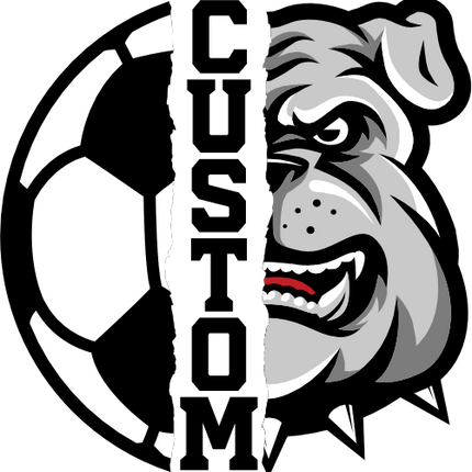 (s145-04-A) Split Soccer Team Name Custom Text