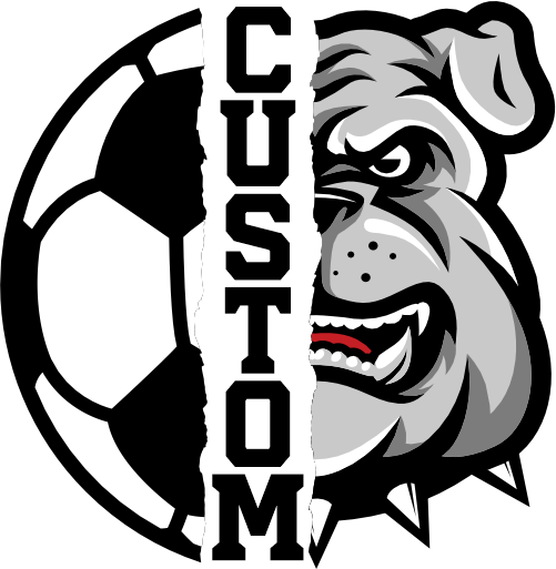 (s145-04-A) Split Soccer Team Name Custom Text
