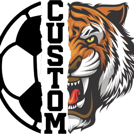 (s145-04-A) Split Soccer Team Name Custom Text