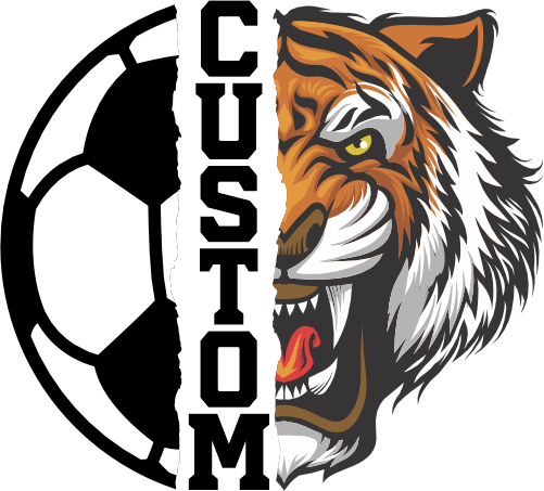 (145-1M-20) Tiger Split Mascot Soccer Ball