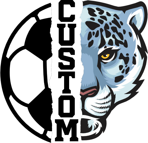 (145-1M-21) Snow Leopard Split Mascot Soccer Ball