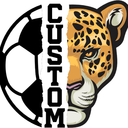 (s145-04-A) Split Soccer Team Name Custom Text
