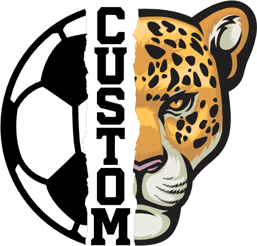 (145-1M-22) Leopard Split Mascot Soccer Ball