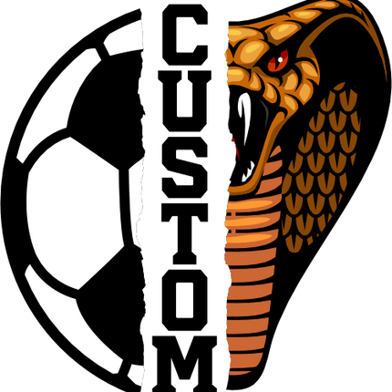 (s145-04-A) Split Soccer Team Name Custom Text