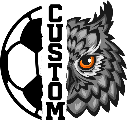 (145-1M-26) Owl Split Mascot Soccer Ball