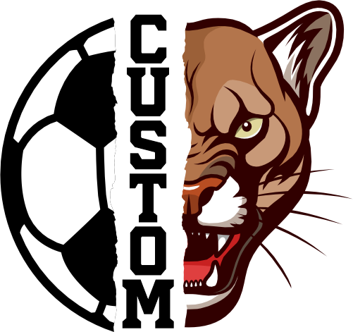 (145-1M-29) Cougar Split Mascot Soccer Ball