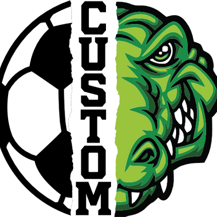 (s145-04-A) Split Soccer Team Name Custom Text