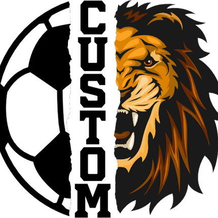 (s145-04-A) Split Soccer Team Name Custom Text