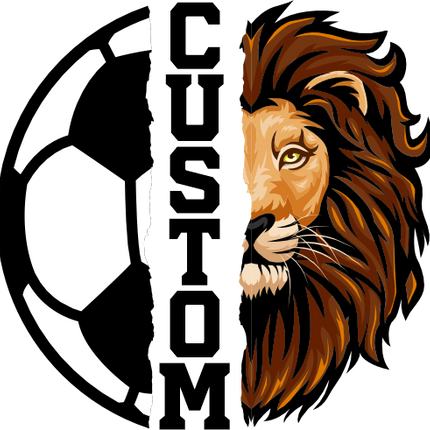 (s145-04-A) Split Soccer Team Name Custom Text