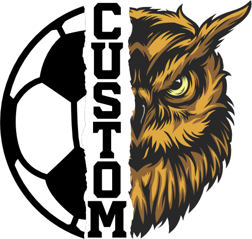 (145-1M-37) Owl Split Mascot Soccer Ball