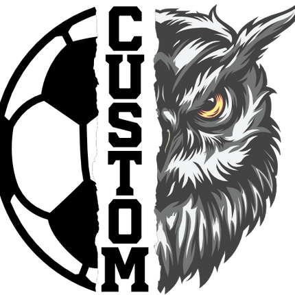 (s145-04-A) Split Soccer Team Name Custom Text
