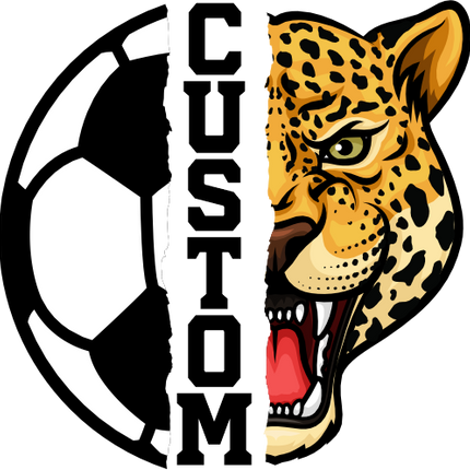 (s145-04-A) Split Soccer Team Name Custom Text