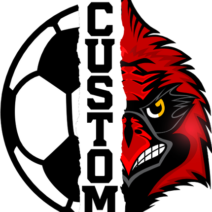 (s145-04-A) Split Soccer Team Name Custom Text