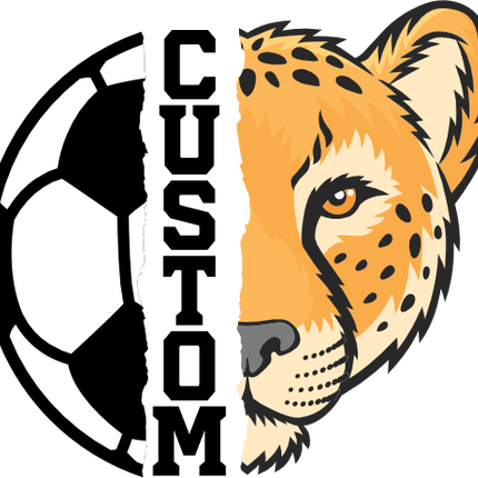 (s145-04-A) Split Soccer Team Name Custom Text