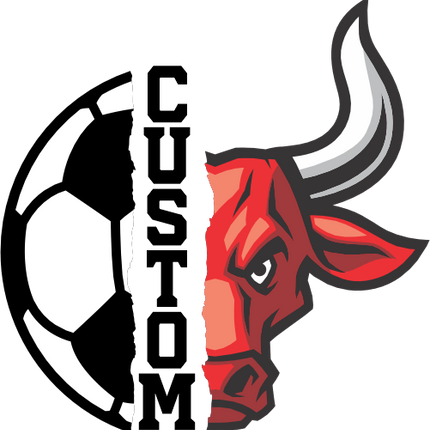 (s145-04-A) Split Soccer Team Name Custom Text