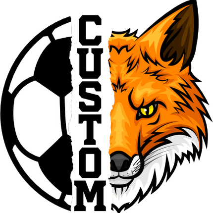 (s145-04-A) Split Soccer Team Name Custom Text