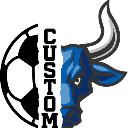 (s145-04-A) Split Soccer Team Name Custom Text