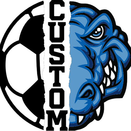 (s145-04-A) Split Soccer Team Name Custom Text