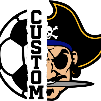 (s145-04-A) Split Soccer Team Name Custom Text