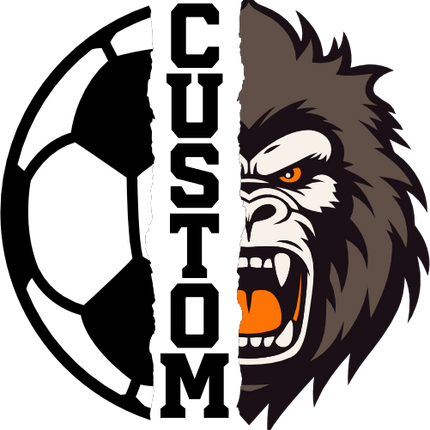 (s145-04-A) Split Soccer Team Name Custom Text