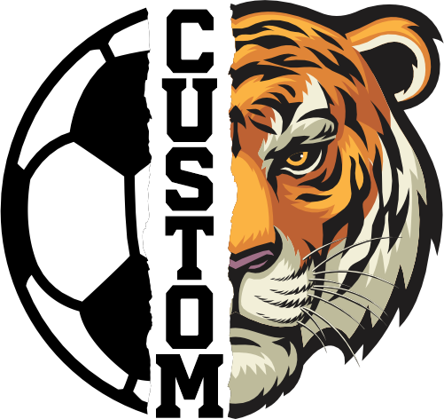 (145-1M-06) Tiger Split Mascot Soccer Ball