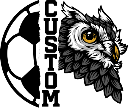 (s145-04-A) Split Soccer Team Name Custom Text
