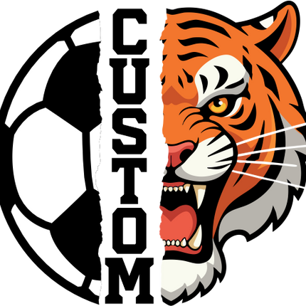 (s145-04-A) Split Soccer Team Name Custom Text