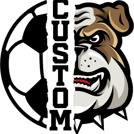 (s145-04-A) Split Soccer Team Name Custom Text